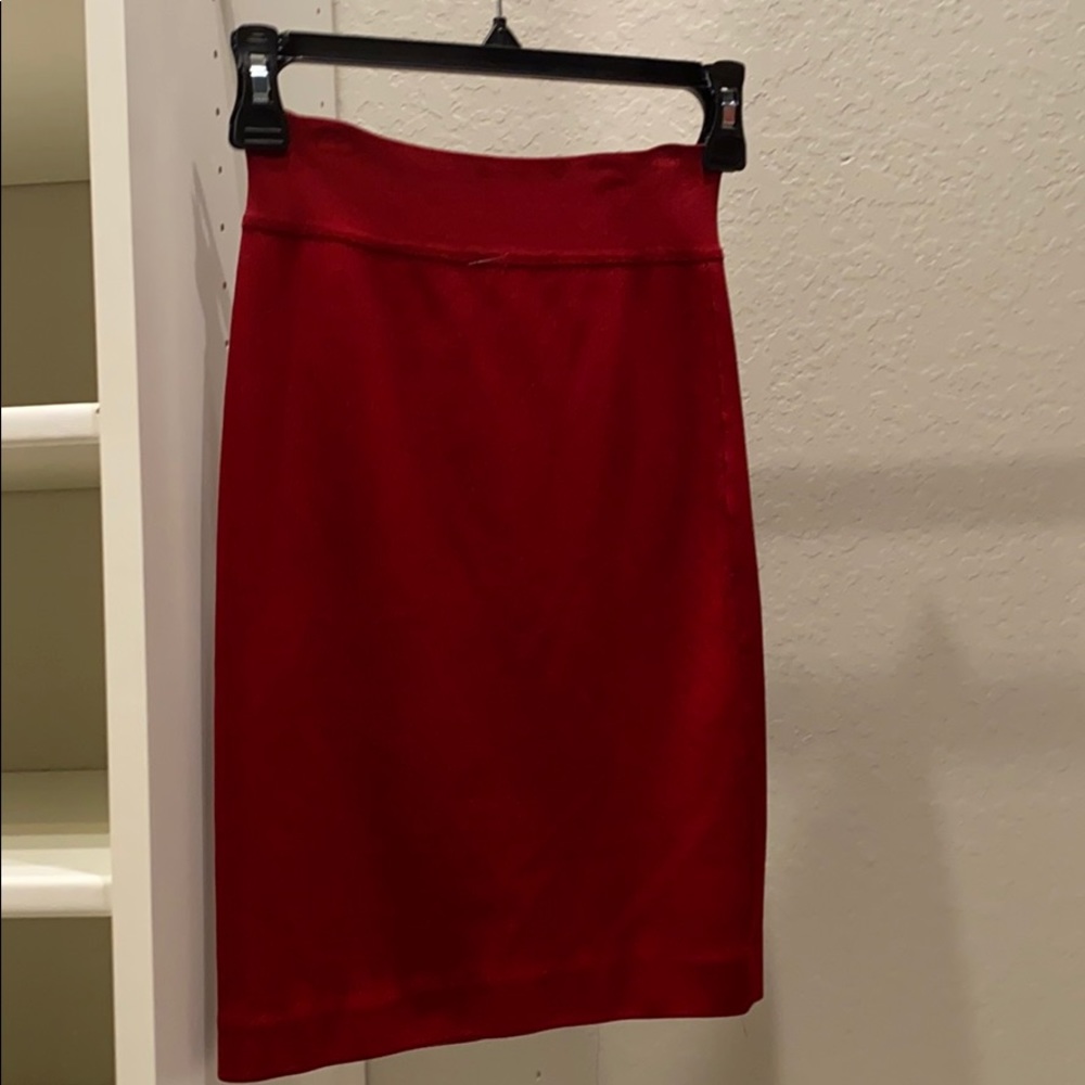 Red skirt